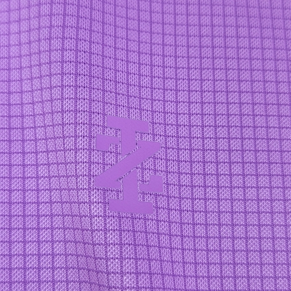 IZOD NEW Golf Pro Tech Grid Polo Shirt Mens XL Purple Short Sleeve Quick Dry - Picture 6 of 15